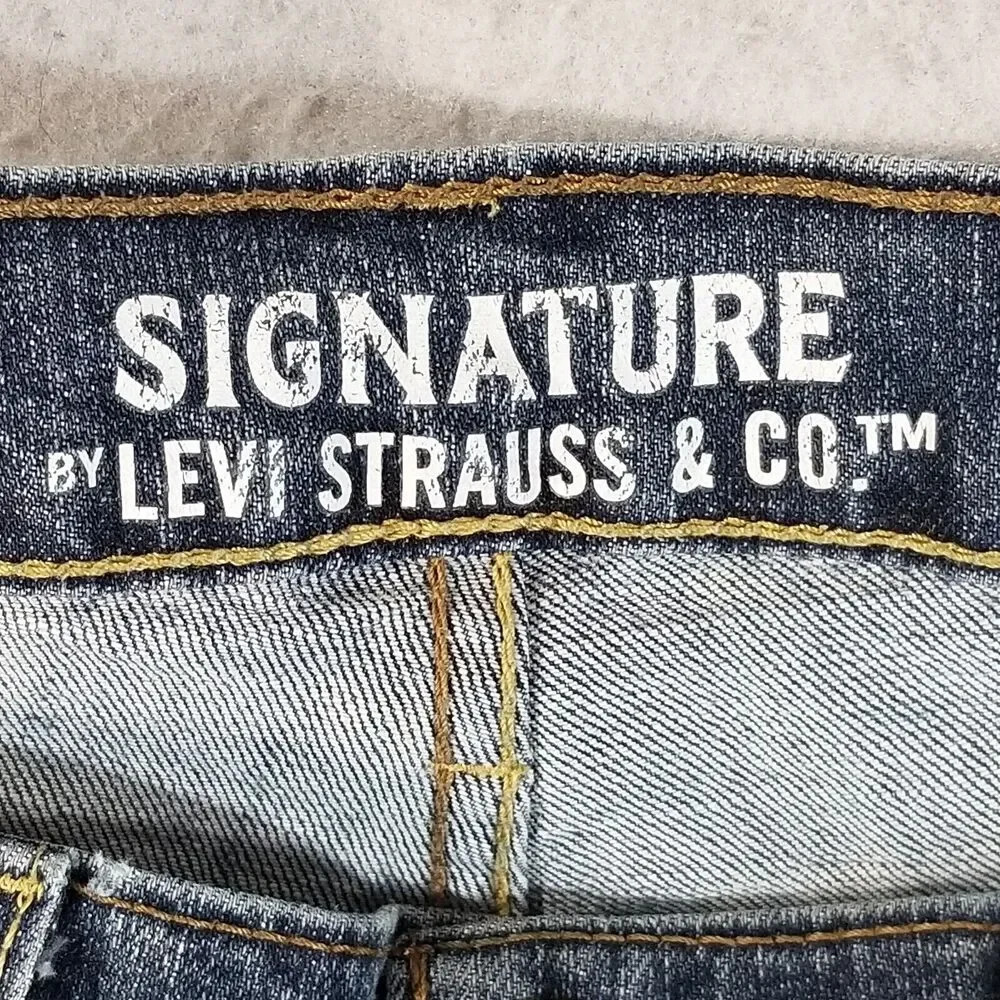 Levi's S37 Signature jeans men's 32x31 slim straight blue stretch denim pants
